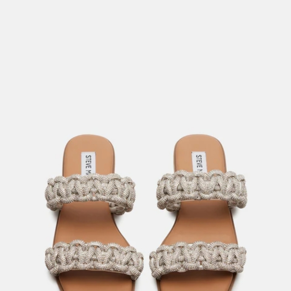 Steve Madden Sparkle Espadrille 9 wide - Picture 2 of 4